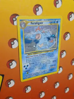 Pokemon TCG Neo Genesis Feraligatr 5/111 Holo Rare Unlimited Vintage Card - Image 2