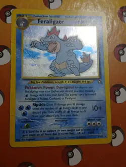 Pokemon TCG Neo Genesis Feraligatr 5/111 Holo Rare Unlimited Vintage Card - Image 4