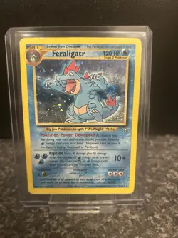 Pokemon TCG Feraligatr Neo Genesis Holo Rare Unlimited Card 5/111 WOTC - Image 1