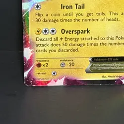 Pokemon Pikachu EX XY84 Holo Black Star Promo XY 2015 Full Art TCG English ENG - Image 5