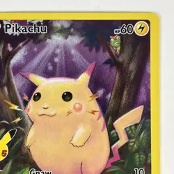 Pokemon TCG Celebrations Pikachu Holo Card 005/025 25th Anniversary - Image 3