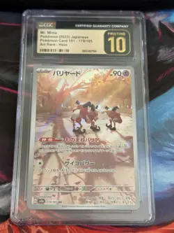 Mr. Mime 179/165 CGC Pristine 10 ✨ Pokemon Card 151 Holo (Japanese) - Image 1