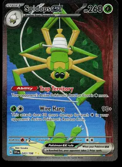 Pokemon Card - Spidops ex Scarlet & Violet Base Set 243/198 Holo SIR - Image 1