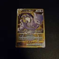 Pokemon Mewtwo VSTAR TCG Holo Card Secret Rare Gold 086/078 - Image 1