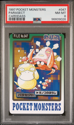 PSA 8 Parasect 047 Carddass NM-Mint Pokemon Card Vending 1997 Pocket Monsters - Image 1