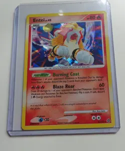 ENTEI Pokemon LV43 4/132 HOLO TCG Diamond & Pearl Secret Wonders 2007 LP - Image 1