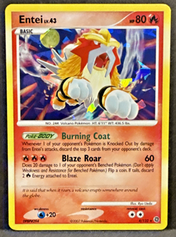Pokemon TCG - Entei lv.43 4/132 Holo - Secret Wonders - Image 1