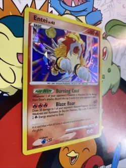 Pokemon TCG - Entei lv.43 4/132 Ice Holo - Secret Wonders - LP+ - Image 2