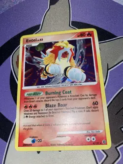 Pokemon TCG Entei lv.43 4/132 Holo Secret Wonders LP/MP - Image 1
