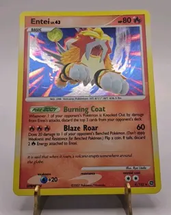 Pokemon TCG - Entei lv.43 4/132 Holo - Secret Wonders - LP - Image 1