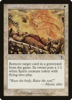 FUNERAL PYRE X 4 E/X+ JUDGMENT MAGIC THE GATHERING - Image 1
