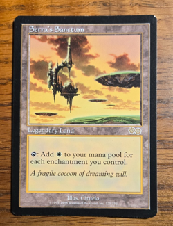 MTG "Serra's Sanctum" Urza's Saga Magic The Gathering (NM) Legendary Land - Image 1