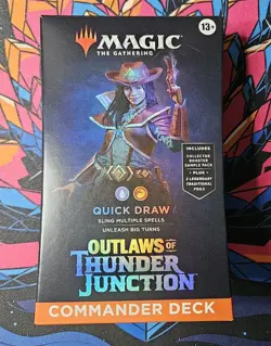 Outlaws of Thunder Junction Commander Deck - Quick Draw Factory Sealed New - Image 1
