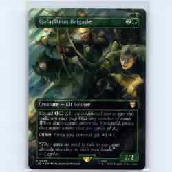 MTG Galadhrim Brigade Borderless Surge Foil 546 LOTR Lord of the Rings NM Magic - Image 1