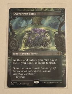 MTG Overgrown Tomb - Borderless - Lorwyn Eclipsed #350 - Image 1
