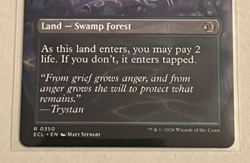 MTG Overgrown Tomb - Borderless - Lorwyn Eclipsed #350 - Image 4
