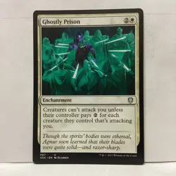MTG Ghostly Prison Magic: The Gathering Commander: Innistrad: Crimson Vow #087 - Image 1