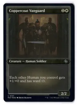 Coppercoat Vanguard NM/M* FOIL ETCHED March Of The Machine R0101 mtg -UnltdCards - Image 1