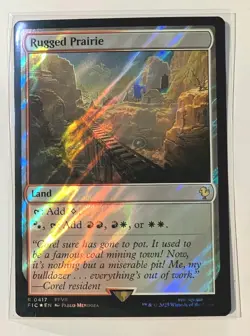 Rugged Prairie (Surge Foil) Commander: Final Fantasy - MTG RARE - Image 1