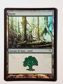 Foret Foil Forest (#303) Champions of Kamigawa MTG Magic VF MTG Magic VF - Image 1