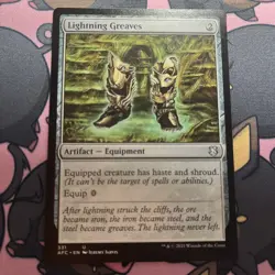 MTG Lightning Greaves (215) | LP | Commander 2017 {C17} - Image 1
