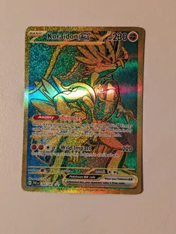 Koraidon Ex - 245/091 - Paldean Fates - Gold Hyper Rare - NM - Pokemon TCG Card - Image 1