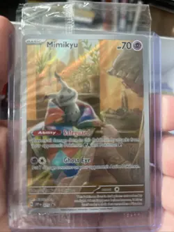 Mimikyu SVP075 Scarlet & Violet Black Star Promo Sealed Pokemon TCG Card - Image 1
