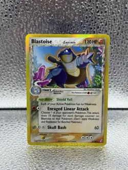 BLASTOISE 2006 POKEMON EX CRYSTAL GUARDIANS RARE REVERSE HOLO 2/100 LP - Image 1