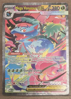 MEGA VENUSAUR EX 2025 Pokemon Mega Evolution #177/132 Special Illustration Rare - Image 1