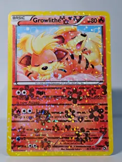 Pokemon Growlithe RC4/RC25 Legendary Treasures: Radiant Collection Holo - NM - Image 3