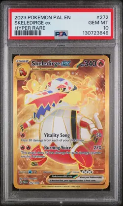 Skeledirge Ex Gold Hyper Rare Pokemon Paldea Evolved 272/193 PSA 10 - Image 1