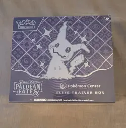 Pokemon TCG Scarlet & Violet Paldean Fates ETB, Pokemon Center Exclusive, Sealed - Image 1