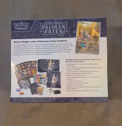 Pokemon TCG Scarlet & Violet Paldean Fates ETB, Pokemon Center Exclusive, Sealed - Image 3