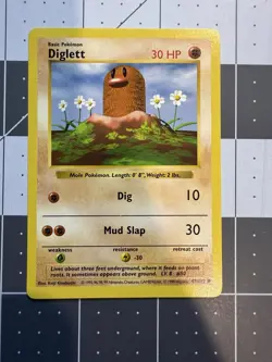 Pokemon 1st Edition Fossil Shadowless Diglett Lot Near Mint - Image 3