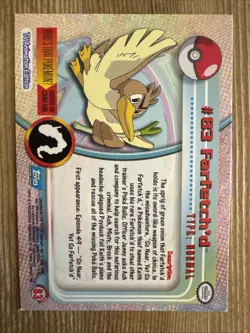 Farfetch'd #83 Topps Series 2 Holo Blue Logo Pokemon TCG LP - Image 2