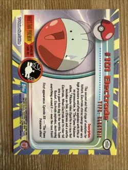 Electrode #101 Topps Series 2 Non-Holo Blue Logo Pokemon TCG NM - Image 2