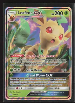 Pokemon TCG Sun & Moon Leafeon GX SM146 Black Star Promo NM-M - Image 1