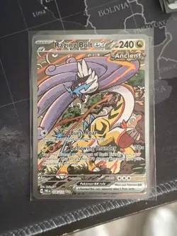 Pokemon Raging Bolt EX Prismatic Evolutions 166/131 Special Illustration Rare - Image 1