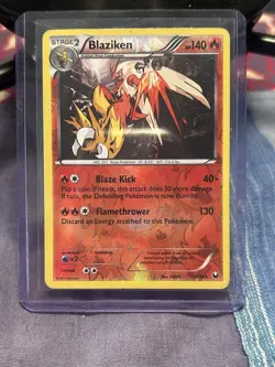 Pokemon Blaziken Dark Explorers 17/108 Holo Rare Reverse 140HP Blaze Kick - Image 1