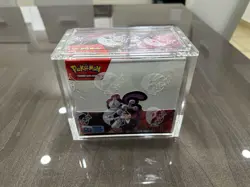 Pokemon TCG S&V DESTINED RIVALS BOOSTER BOX Factory Sealed W/acrylic Case Protec - Image 1
