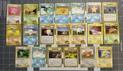 Vintage Pokemon Japanese Lot Lt Surges Jolteon Flareon Misty’s Staru Gym Heroes - Image 1