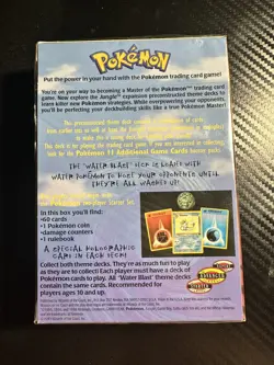 POKEMON TCG JUNGLE THEME DECK WATER BLAST FACTORY SEALED 1999 - Image 2