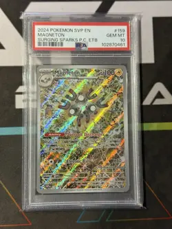 Magneton SVP 159 Surging Sparks Pokemon Center ETB Stamped Promo PSA 10 - Image 1