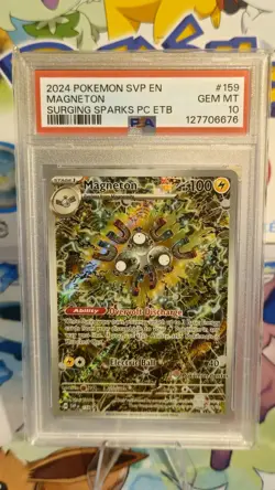 PSA 10 - Magneton SVP-EN 159 Pokemon Center Stamped Promo Surging Sparks PC ETB - Image 1