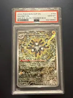 Magneton SVP 159 Surging Sparks Pokemon Center ETB Stamped Promo PSA 10 - Image 1
