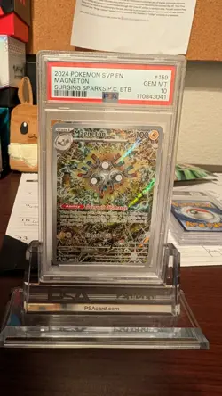 PSA 10 Magneton SVP 159 Pokemon Center Stamped Promo | Surging Sparks GEM MINT - Image 1