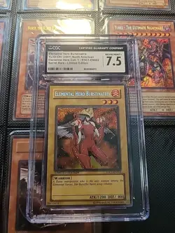 Yugioh Elemental Hero Burstinatrix EHC1-EN002 CGC Graded 7.5 NM Limited Edition - Image 1