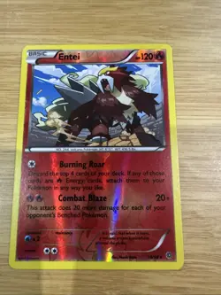 Pokemon TCG Entei Ancient Origins 14/98 Reverse Holo Rare NM - Image 1