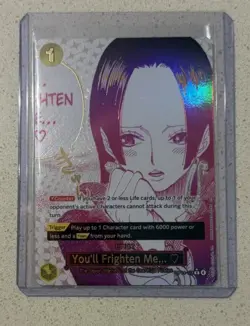 ONE PIECE Boa Hancock, You'll Frighten Me... ♡ Alt Art OP14-118 English - Image 1