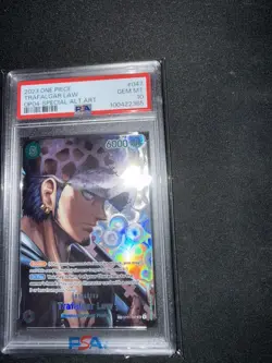 One Piece Trafalgar Law SP OP01-047 PSA 10 English OP04 Kingdoms of Intrigue SR - Image 2